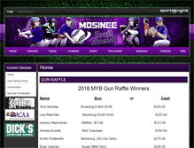 Tablet Screenshot of mosineeyouthbaseball.com